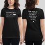 Black Culture Warp Christian T-Shirt. The shirt style is Women's Fashion T-Shirt , size S. The design is Come to Me - Chrome Collection.