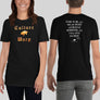 Black Culture Warp Christian T-Shirt. The shirt style is Classic Unisex T-Shirt , size S. The design is Come to Me - Inferno Collection.