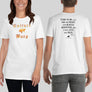White Culture Warp Christian T-Shirt. The shirt style is Classic Unisex T-Shirt , size S. The design is Come to Me - Inferno Collection.
