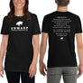 Black/White Culture Warp Christian T-Shirt. The shirt style is Classic Unisex T-Shirt , size S. The design is Traditions & Values - UNWARP Collection Collection.