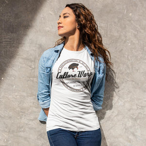 White (Original) Culture Warp Christian T-Shirt. The shirt style is Classic Unisex T-Shirt , size S. The design is Enough Evidence for Those Who Want to Believe - Classic Collection.