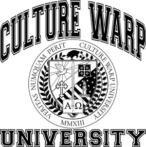White/Black Culture Warp Christian T-Shirt. The shirt style is Classic Unisex T-Shirt , size S. The design is Traditions & Values - CWU Collection.