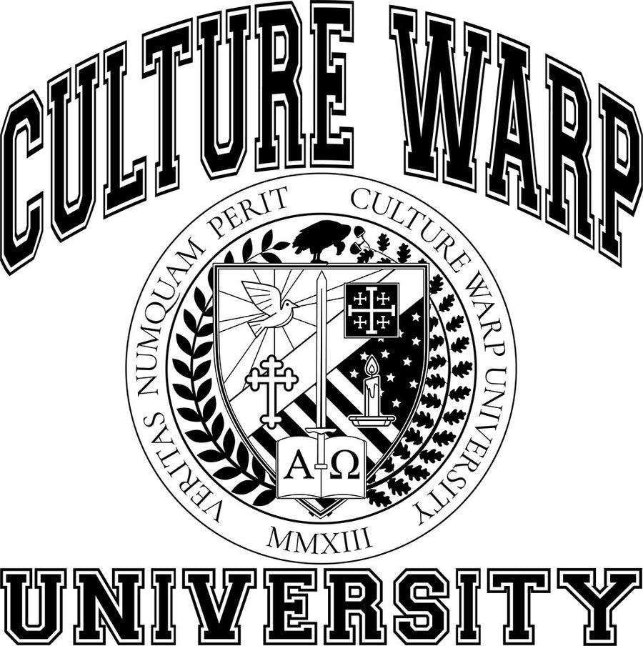 White/Black Culture Warp Christian T-Shirt. The shirt style is Classic Unisex T-Shirt , size S. The design is Enough Evidence for Those Who Want to Believe - CWU Collection.