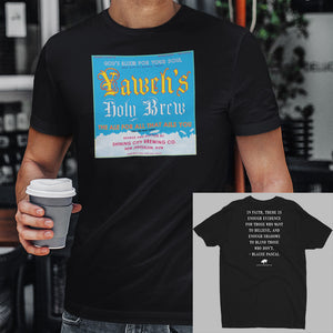 Black Culture Warp Christian T-Shirt. The shirt style is Men's Fashion T-Shirt , size S. The design is Enough Evidence for Those Who Want to Believe - Yaweh's Holy Brew Collection.