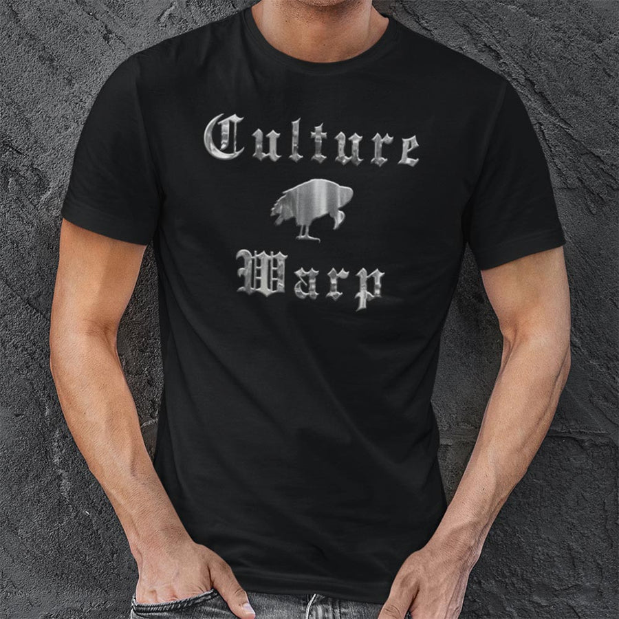 White Culture Warp Christian T-Shirt. The shirt style is Classic Unisex T-Shirt , size S. The design is Blameless and Pure - Cocytus Collection.