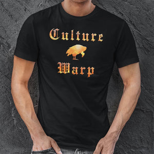 White Culture Warp Christian T-Shirt. The shirt style is Classic Unisex T-Shirt , size S. The design is Enough Evidence for Those Who Want to Believe - Inferno Collection.